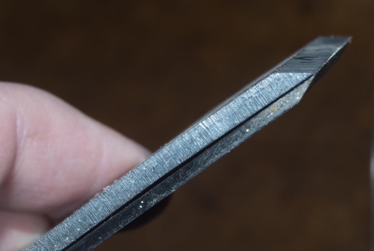 A modern Hock iron is considerably thicker than a stock Stanley iron