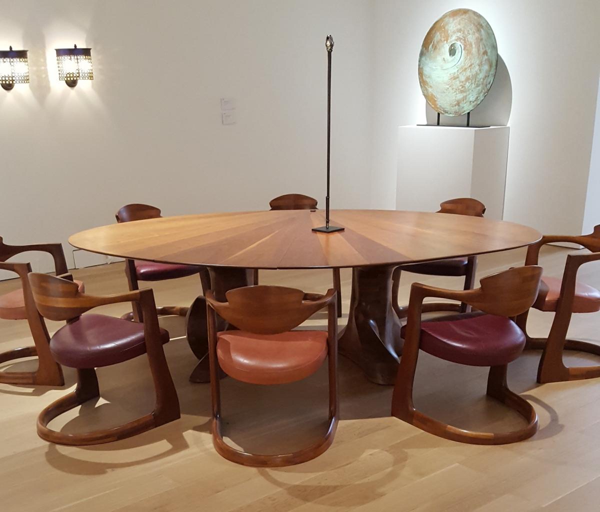 A very comfortable dining table by Wendell Castle