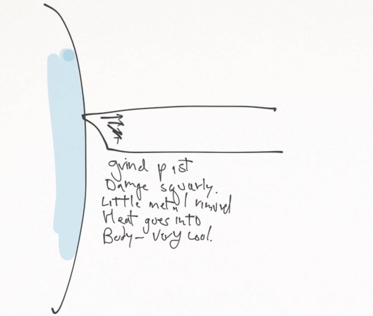 How To Grind Part 6 - Repairing a Damaged Edge Without Burning the Steel 3