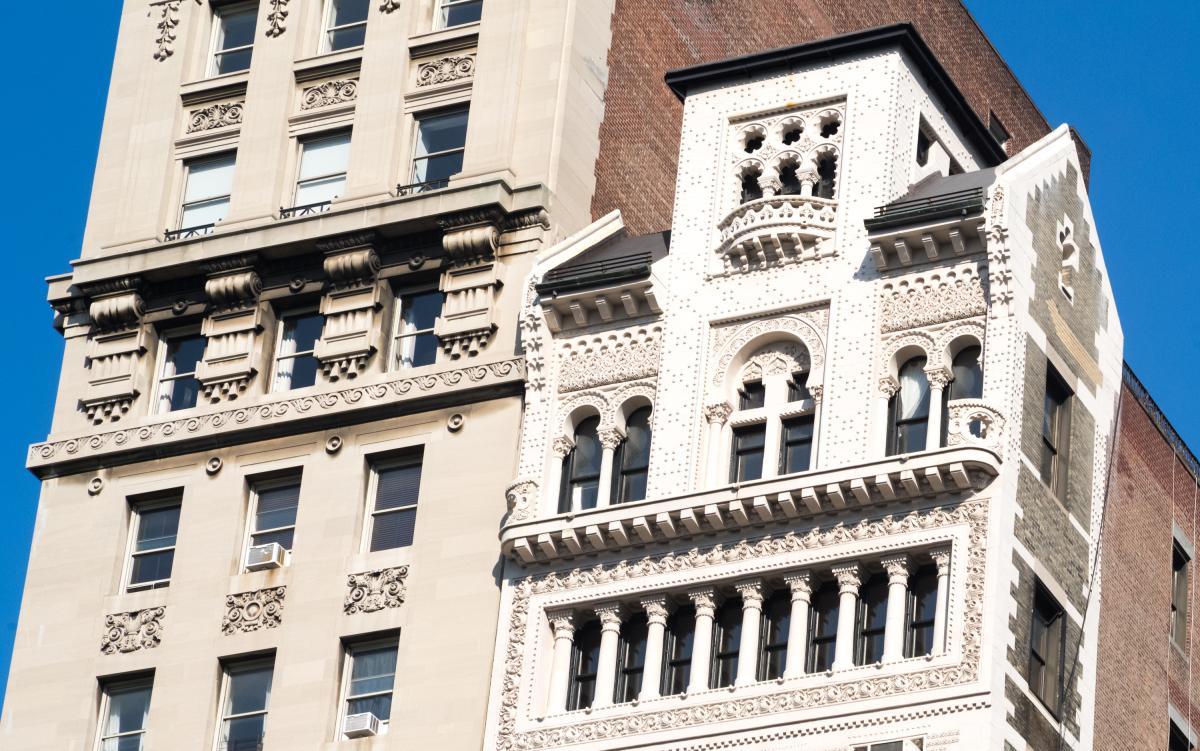 On the right is the Decker Building. Built in 1892