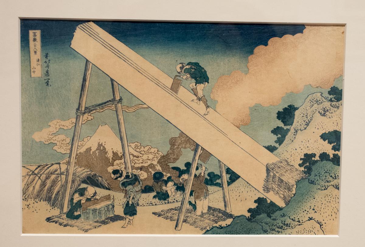 Mount Fuji from the mountains of Tōtōmi