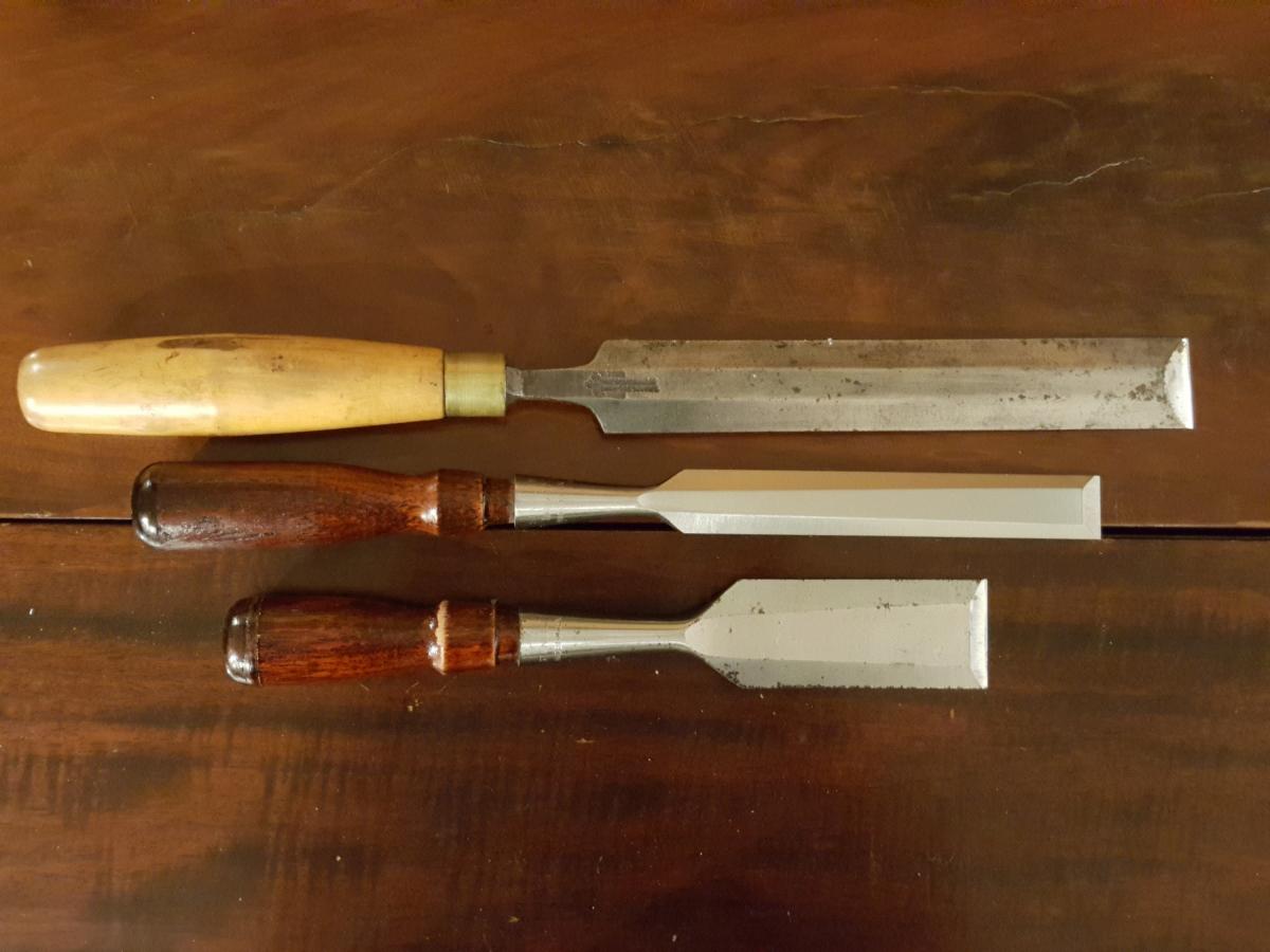 From the top: Paring Chisel&comma; Brand New Stanley 720&comma; Nearly new Stanley 750