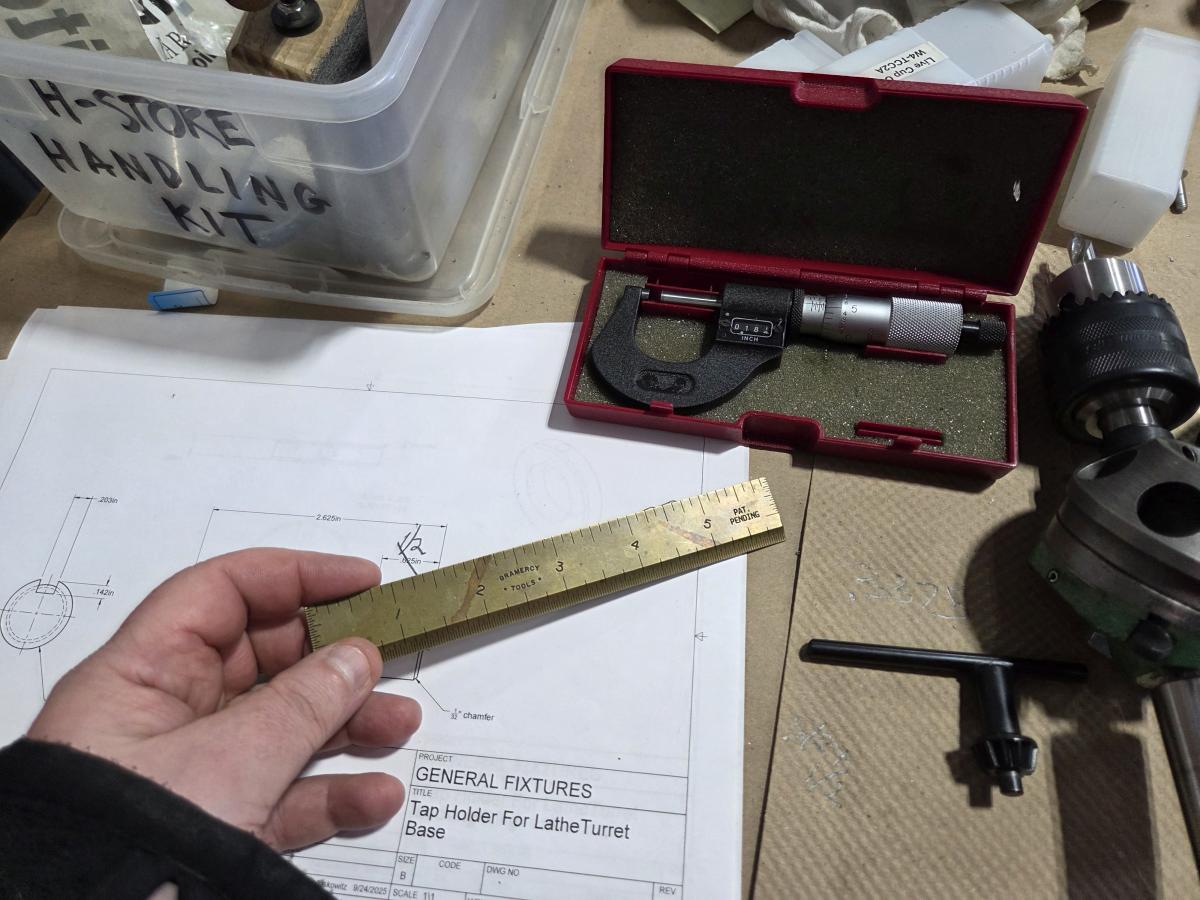 Making a tap guide for my lathe turret.