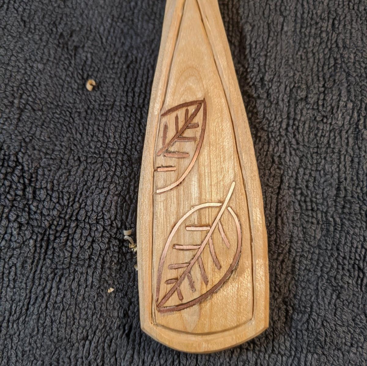 Finishing your Spoon - Wire Metal Inlay 8