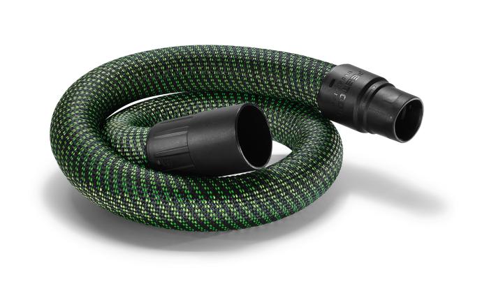  alt="Short Antistatic Suction Hose for Kapex, semi-stationary tools, and extension of standard Festool D27/32 suction hoses, 36mm x 4m (4.9' ft)"
