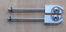 Hardware Kit for attaching handles to the draw knife