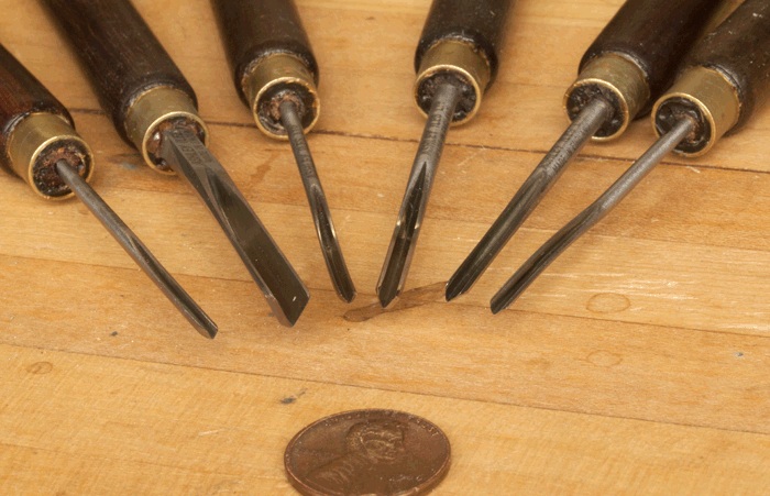 Peter Benson Detail Carving V Tools
