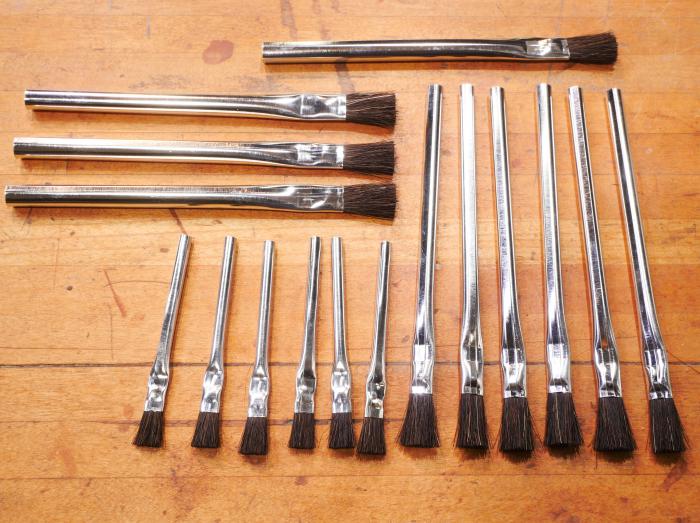 Horsehair Acid Brushes