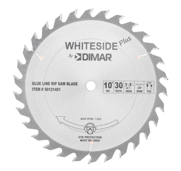 Whiteside Plus Dimar Glue Line Rip Table Saw Blades
